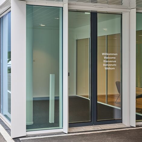 unico Fenster, fuego light Türen, thermfix vario Fassaden, unico Türen, fuego light Schiebetüren, unico Schiebetüren and presto xs Türen - Forster Campus, Romanshorn located in Romanshorn, Schweiz