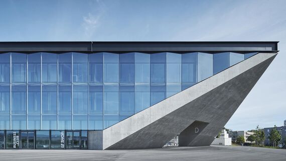 thermfix vario Fassaden, fuego light Fenster, unico Türen, fuego light Türen and unico Fenster - Fussballstadion La Tuilière, Lausanne located in Lausanne, Schweiz